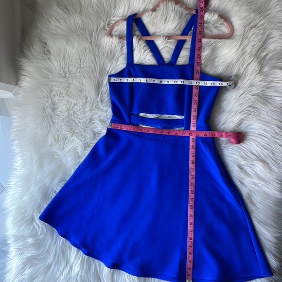 Express Cobalt Blue Cutout Dress Size 10. - Picture 7 of 11